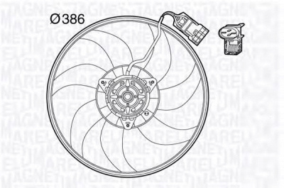 MAGNETI MARELLI 069422570010 -  Вентилятор, охлаждение двигателя